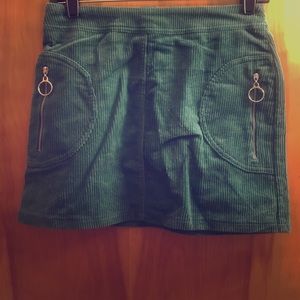 Green skirt